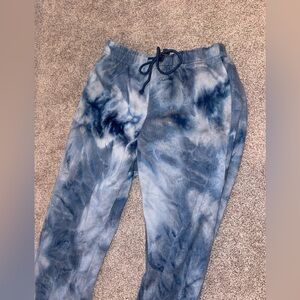 Blue tie dye sweatpants / joggers